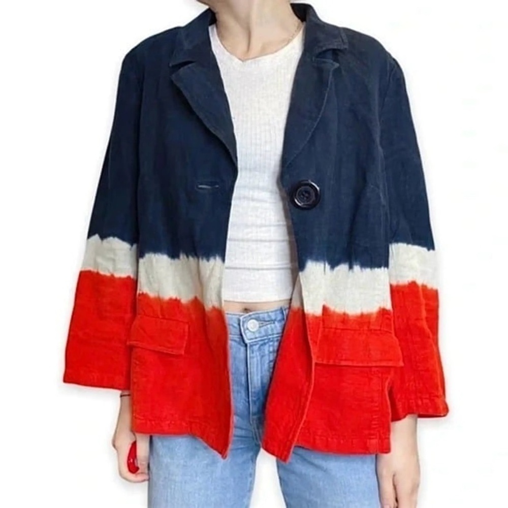 Michael Kors Linen Ombré Blazer Size 10
